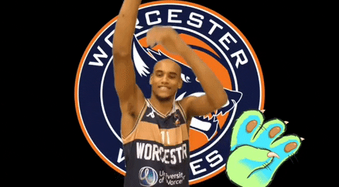 Basketball Raining GIF by Worcester Wolves