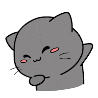 Black Cat Dancing Sticker by Aminal Stickers