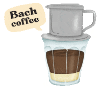 Drip Coffee Latte Sticker by Bach Coffee Indonesia