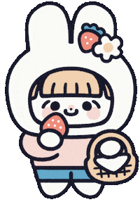 うさぎ いちご Sticker by akaKUMA