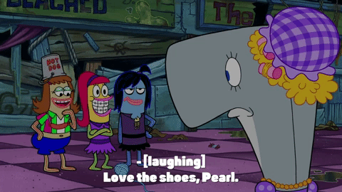 season 9 mall girl pearl GIF by SpongeBob SquarePants