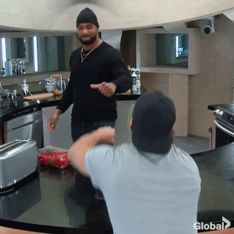 lets go fist bump GIF by Global TV