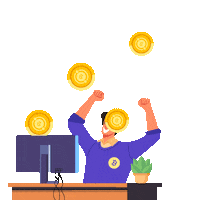 LifeSigner happy smile win crypto Sticker