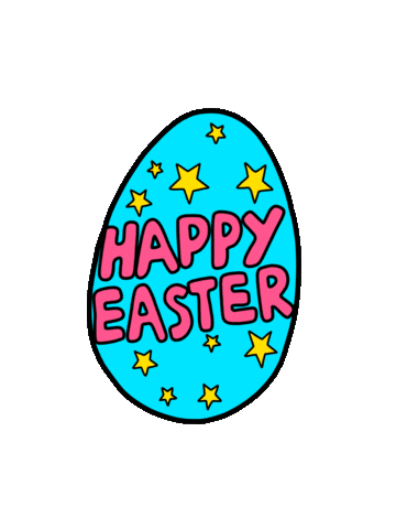 Happy Easter Sticker by Poppy Deyes