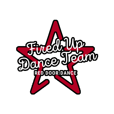 reddoordanceofficial reddoordance red door dance firedupdance drillteamdance Sticker
