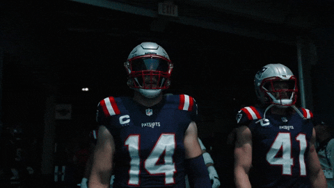Football Walk Out GIF by New England Patriots