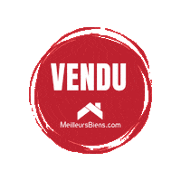 Immobilier Vendu Sticker by MeilleursBiens