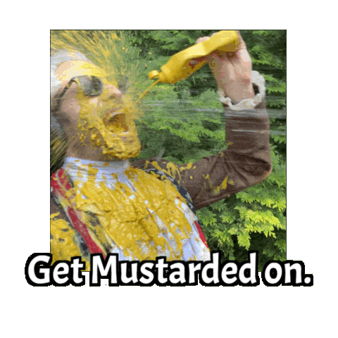 Mustard Condiment Sticker