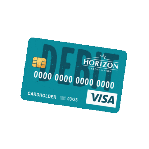 Credit Card Money Sticker by Horizon Credit Union