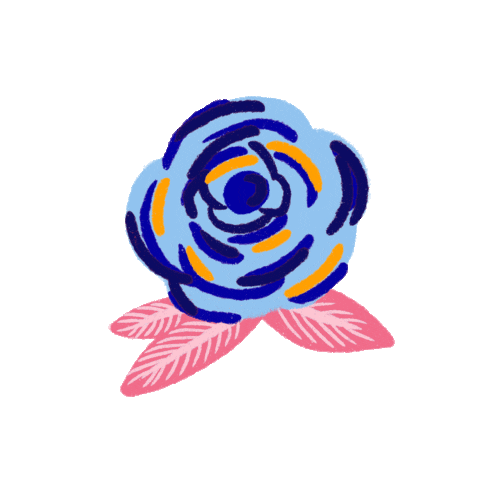 rose flowers Sticker by AF ILLUSTRATIONS