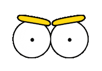 Angry Eyes Sticker by Alexandre Nart