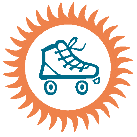 SolQuads giphyupload giphystrobetesting roller derby rollerskate Sticker