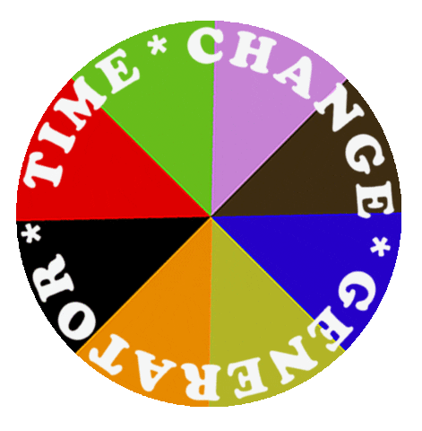 Spinning Sticker by Time Change Generator