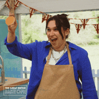 Happy Cookie GIF by The Great British Bake Off