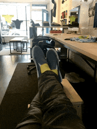 ornotbike dance waiting wait foot GIF