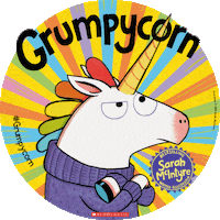 ScholasticUK unicorn grumpy unicorns unicornpower Sticker