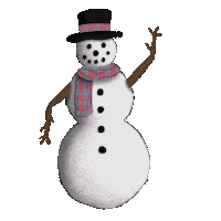 Winter Snowman Sticker