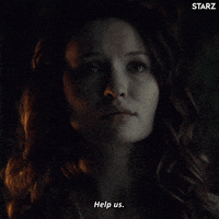 americangods season 2 help starz laura GIF