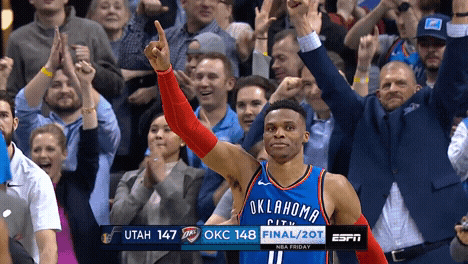 russell westbrook win GIF by NBA