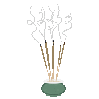 Smoke Meditation Sticker by Lerab Ling