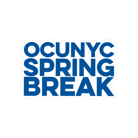 Spring Break Ocu Sticker by OCUNYC