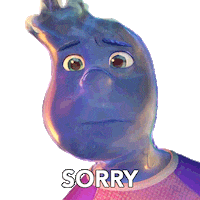 Sorry Animation Sticker by Disney Pixar
