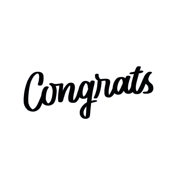 Congratulations Congrats Sticker by Baby Tamara