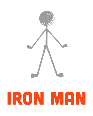 Kaddey giphyupload golf iron man ironman Sticker
