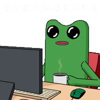 Good Morning Sticker by fwogs