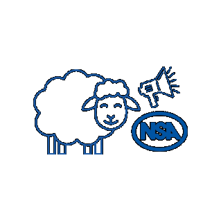 NSAsheep giphygifmaker nsa nsa sheep sheep event Sticker