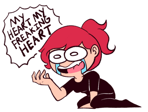 Feeling My Heart Sticker