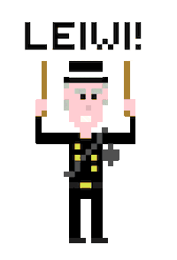 Neujahr Leiwand Sticker by CryptoWiener