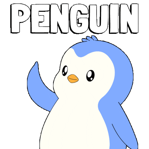 Penguin Huddle Sticker by Pudgy Penguins