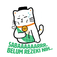 Cat Ramadan Sticker by Bank Neo Commerce