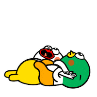 Angry Duck Sticker by kwaesam