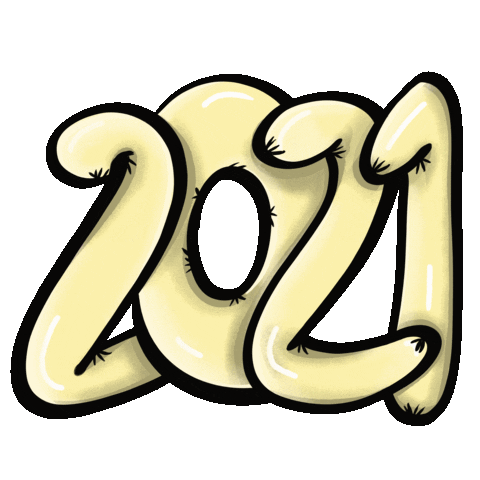 New Year Hello Sticker