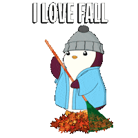 Happy Fall Season Sticker by Pudgy Penguins