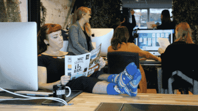 cowsandstars giphyupload office lazy typing GIF