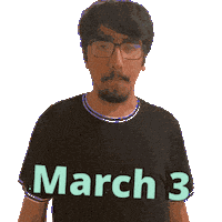 March 3 Sticker
