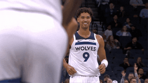 Nba Smile GIF by Minnesota Timberwolves