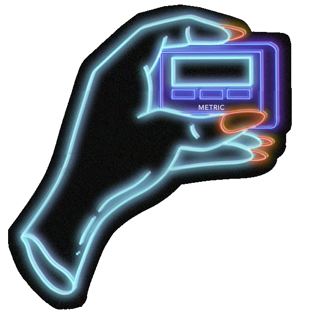 i love metric Sticker by M E T R I C