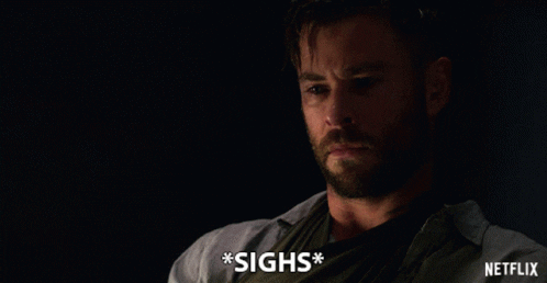 Sad Chris Hemsworth GIF by NETFLIX