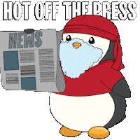 Breaking News Sticker by Pudgy Penguins