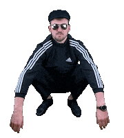 Adidas Middle Finger Sticker by Biznek