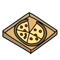 hungry party Sticker by Ivo Adventures