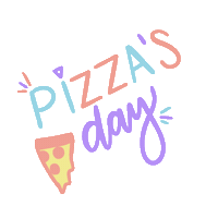 IsaRabisca food friends pizza friday Sticker