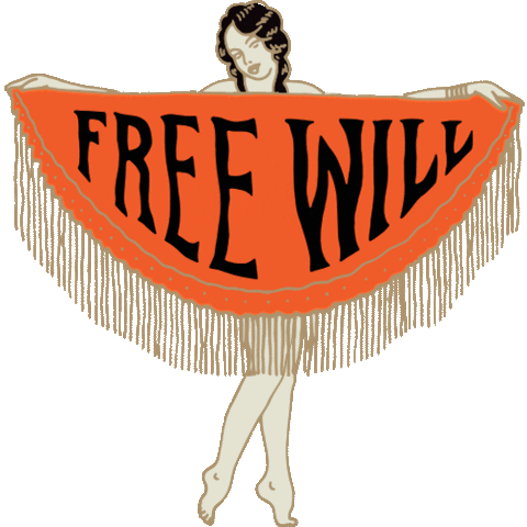 Free Will Woman Sticker by slowandlow