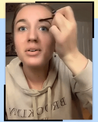 giphygifmaker eyebrows shading GIF