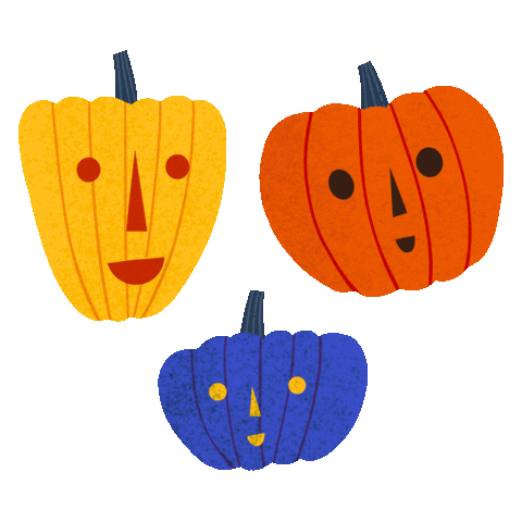 Happy Jack O Lantern Sticker by Bett Norris