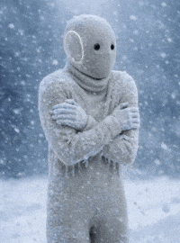 Winter Freezing GIF by 1X Technologies